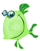 Un poisson lumineux.