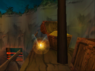 Un Lums jaune dans la version PlayStation de Rayman 2.