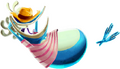 Artwork de Globeach en train de faire la sieste.