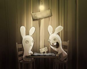 Concept art du mini-jeu Échecs.
