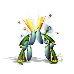 Artwork de deux duos de Grands Minis en train de s'insulter.