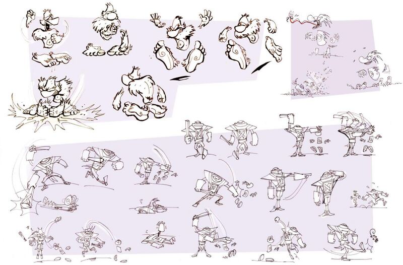 Fichier:Rayman-4-concept-art-bigfoot-hedgehog-hunter.jpeg