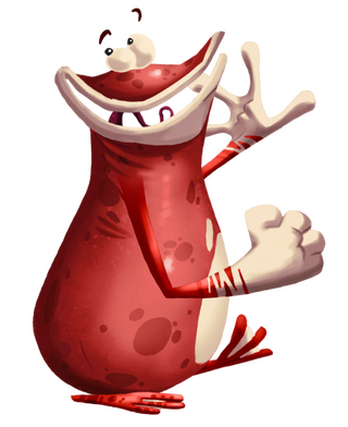 Globox rouge dans Rayman Legends