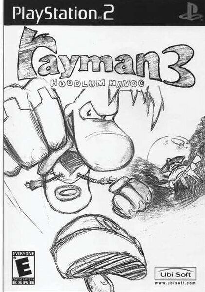 Fichier:Rayman3us cover sketch.jpg