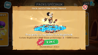 Présentation du Pack Expédition Préhistorique.