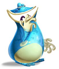 Artwork de Globox dans Rayman Legends.