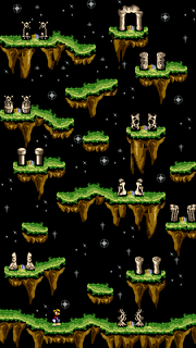 La carte du monde alternative, qui rassemble tous les niveaux bonus de Rayman 2 Forever.