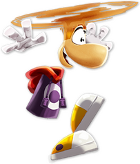 L'hélicoptère dans Rayman Legends.