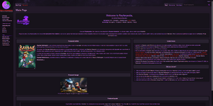 L'actuelle page d'accueil de Rayfanpedia.