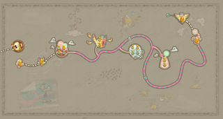 La carte des niveaux de Bonbonland.
