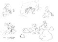Concept arts de Rayman.