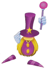 Artwork de Rayman pour les Juniors représentant le Magicien.