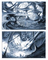 Concept arts du Monde Organique réalisé par Guillaume Bonamy, un des graphistes du jeu.