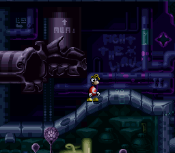 The start of the level.