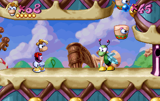 A moth, as it appears in the original Rayman game.