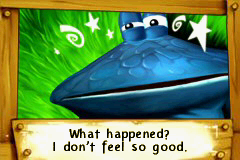 Globox as he awakens, back to normal self.