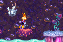 A space rabbid turning back.