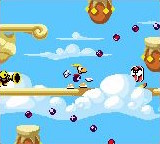 A cut location in Airy Tunes featuring an unknown entity partially concealed behind a foreground cloud. Their eyes and colours appear similar to those of the vertical trumpets.