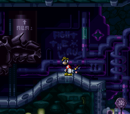 Rayman charging his fist.