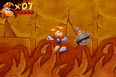 A conical shaped helicopter bomb, seen in the Game Boy Advance version of Rayman 3.