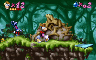 An Antitoon preparing to charge through the air.