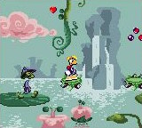 A Livingstone with different colors in an early version of Rainy Forest