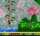 A Livingstone ducking to avoid Rayman's fist