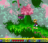 A plum bouncing on the ground