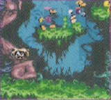 A picture of the early Arcane Forest with Bad Rayman's final appearance. A different exit sign, similar to those featured in the original Rayman game, can be seen here.