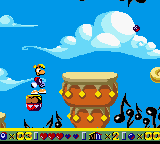 A bongo with its eyes closed