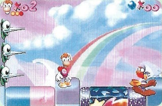 The ring pirate's early design as seen in the manual for the Japanese PlayStation version of the game