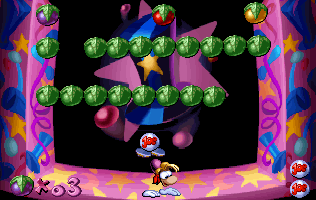 The sixth screen variant from the Breakout minigame in the PC version - it is unique to this platform