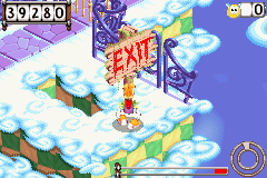A small gap is the exit.
