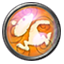 An orange medallion.