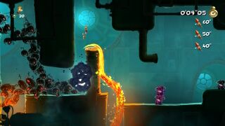 The dark creatures chasing Rayman.
