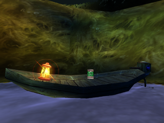 A Hoodlum boat in the Bog of Murk.