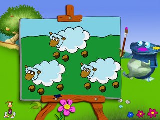 The first level of the Drawing activity.