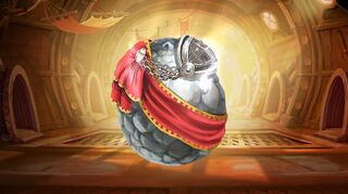 A silver Castle Egg ready for hatching.