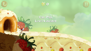 The start of the level Cake Park