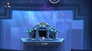 The end of the level.