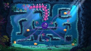 A pink Murray follows the heroes in the first secret area.