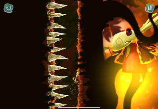 The Flaming Teensy facing the one at the end of the Bonus world; note how the large one’s head is smaller than that of the playable one.