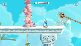 Stacked pigs in Rayman Adventures.
