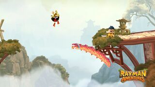 A Swordsman Ninja at the entrance of a tower.
