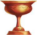 A bronze cup
