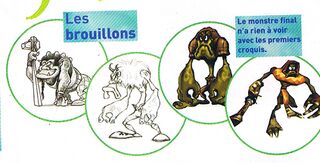 Concept art of the early designs of the Knaaren.