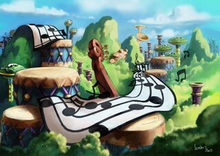 Another scenery of Band Land in colour.