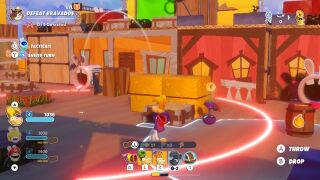 Rayman carrying a Plunger Guard