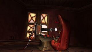 Razoff in his observatory.