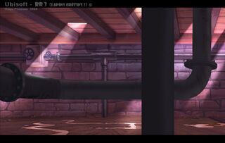 Under Rayman's house.